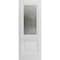 Sartodoors Solid French Door 18 x 80in, Nordic White W/ Frosted Glass, Single Regular Panel Frame Trims Handle SETE6933ID-NOR-18 - alternate 1